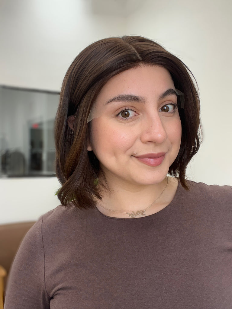silk top lace front wig - lace front wig - lightly worn wig - preloved wig - wigs for women - affordable natural hair wigs - buy used wigs 
