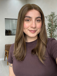 Highline Wigs Lace Top Wig - Mousse Neutral Brown with Highlights - R3753