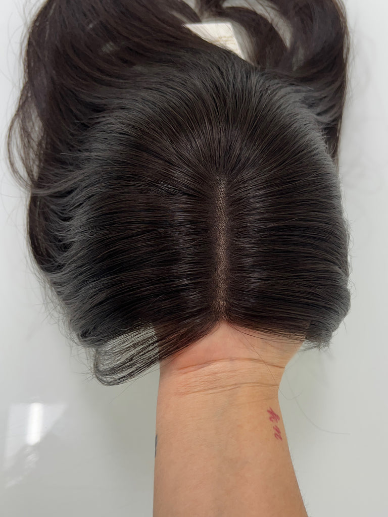 human hair toppers for women - silk or lace hair topper - gently used hair topper - silk top topper - hair topper hairstyles - used toppers for sale 
