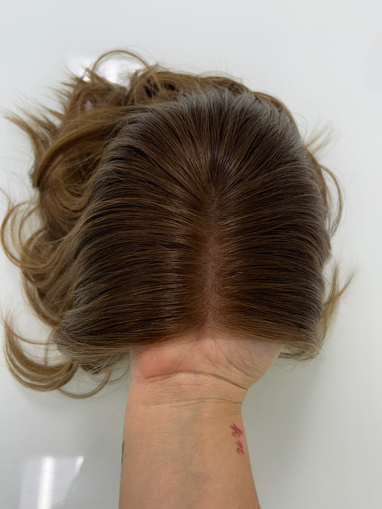 lace top human hair wig - brunette human hair wig - lace top wigs for women - breathable human hair wigs - affordable natural hair wigs - full coverage human hair wigs