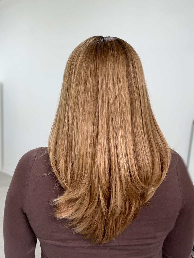 lace top human hair wig - blonde human hair wig - lace top wigs for women - breathable human hair wigs - affordable natural hair wigs - full coverage human hair wigs

