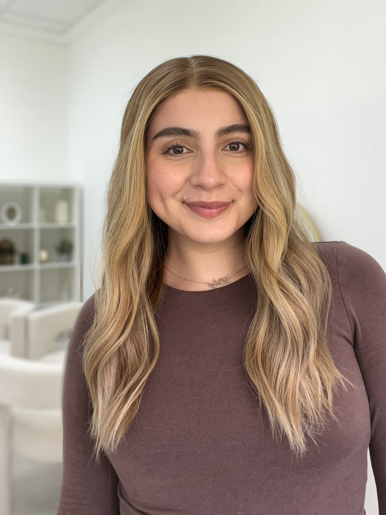  lace top human hair wig - blonde human hair wig - lace top wigs for women - breathable human hair wigs - affordable natural hair wigs - full coverage human hair wigs
