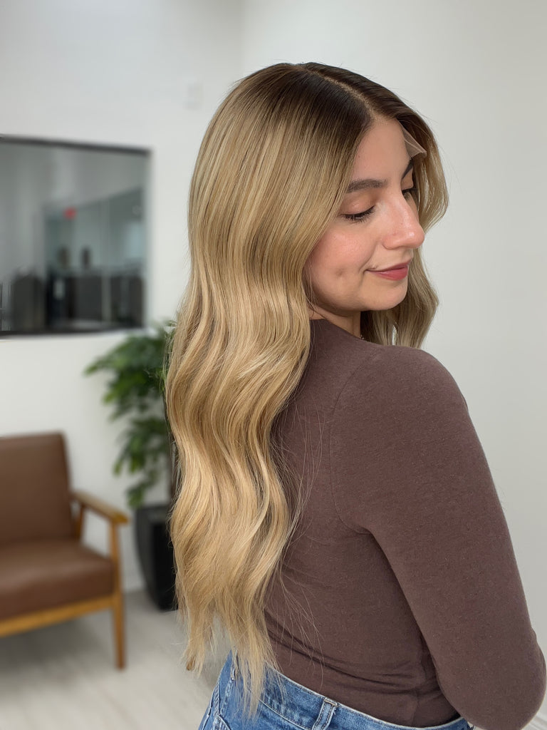  lace top human hair wig - blonde human hair wig - lace top wigs for women - breathable human hair wigs - affordable natural hair wigs - full coverage human hair wigs
