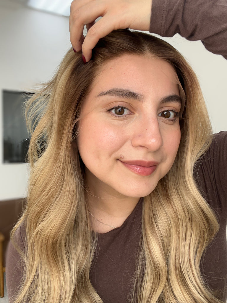  lace top human hair wig - blonde human hair wig - lace top wigs for women - breathable human hair wigs - affordable natural hair wigs - full coverage human hair wigs
