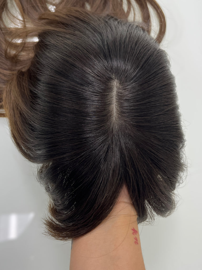 human hair toppers for women - silk or lace hair topper - gently used hair topper - silk top topper - hair topper hairstyles - used toppers for sale 