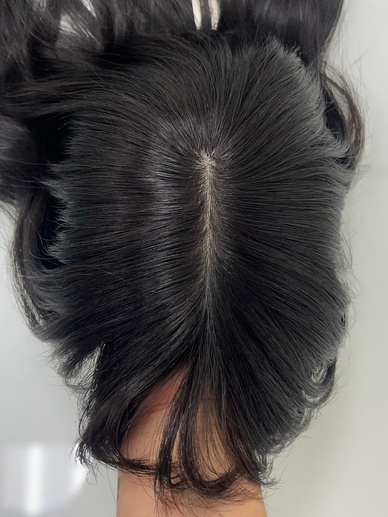 human hair toppers for women - silk or lace hair topper - gently used hair topper - silk top topper - hair topper hairstyles - used toppers for sale 