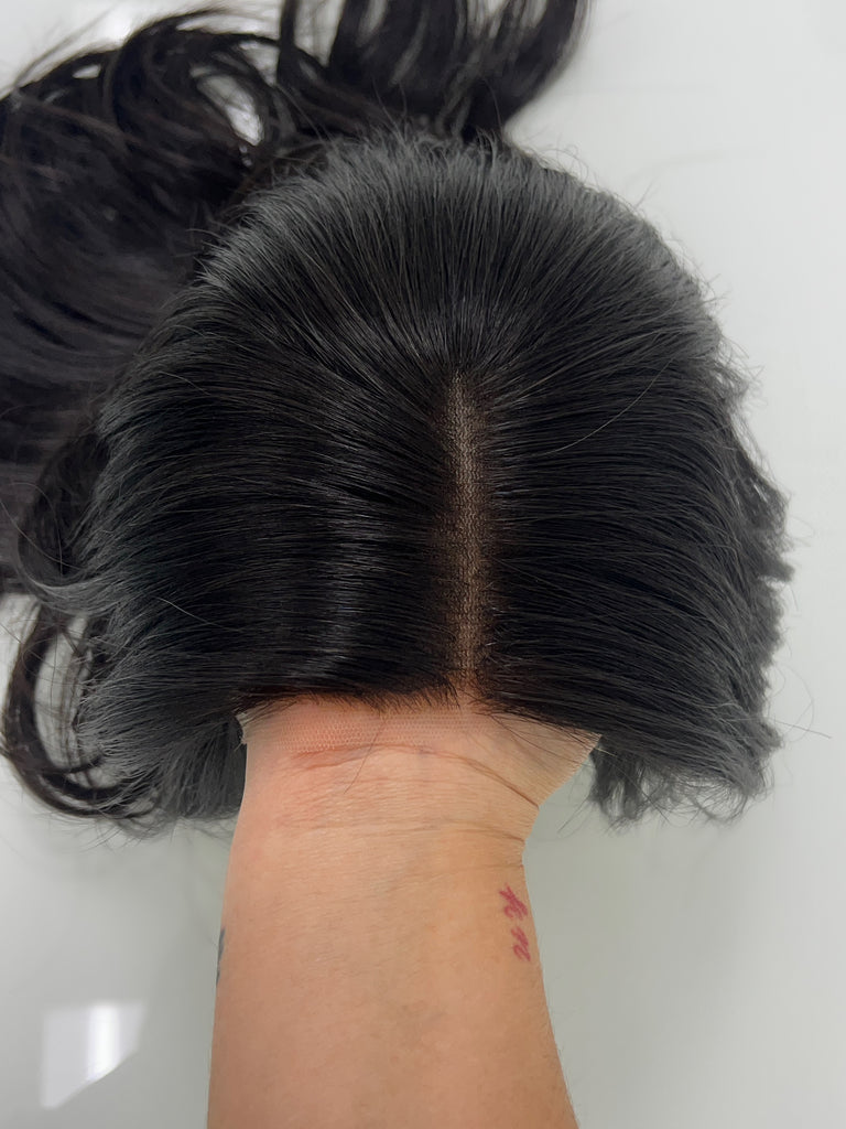 lace top human hair wig - black human hair wig - lace top wigs for women - breathable human hair wigs - affordable natural hair wigs - full coverage human hair wigs
