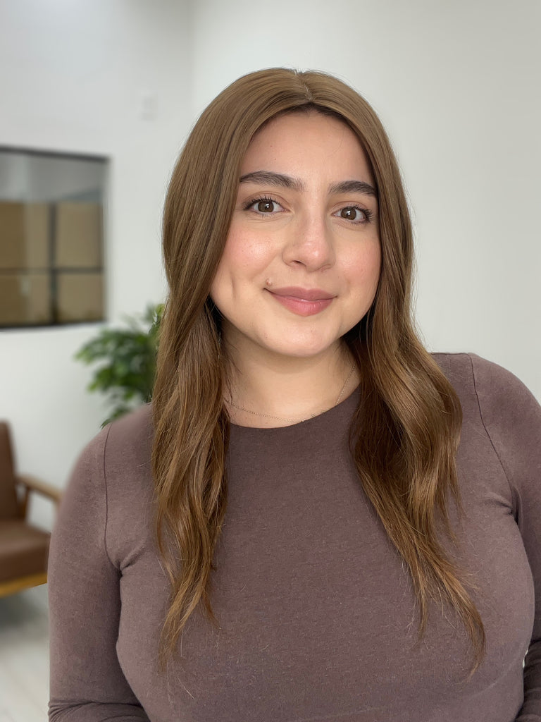 human hair toppers for women - silk or lace hair topper - gently used hair topper - silk top topper - hair topper hairstyles - used toppers for sale 
