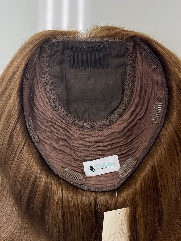 human hair toppers for women - silk or lace hair topper - gently used hair topper - silk top topper - hair topper hairstyles - used toppers for sale 
