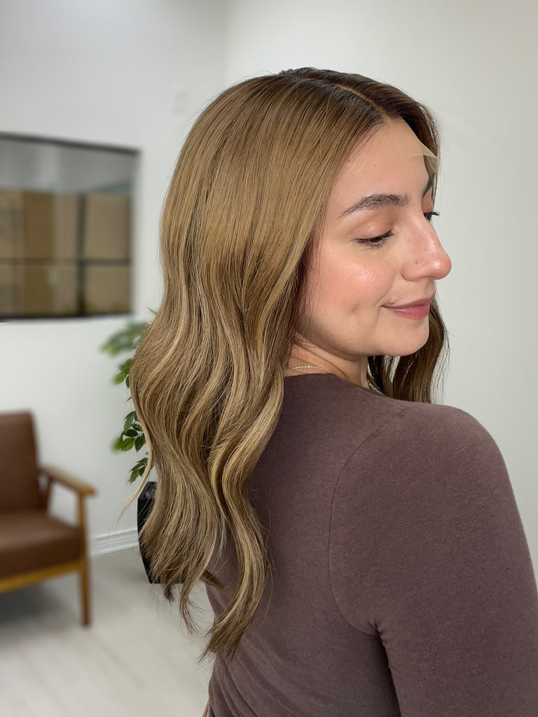  lace top human hair wig - blonde human hair wig - lace top wigs for women - breathable human hair wigs - affordable natural hair wigs - full coverage human hair wigs
