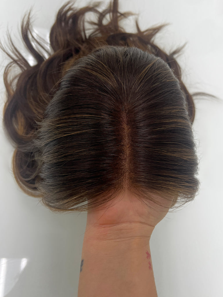 lace top human hair wig - brunette human hair wig - lace top wigs for women - breathable human hair wigs - affordable natural hair wigs - full coverage human hair wigs
