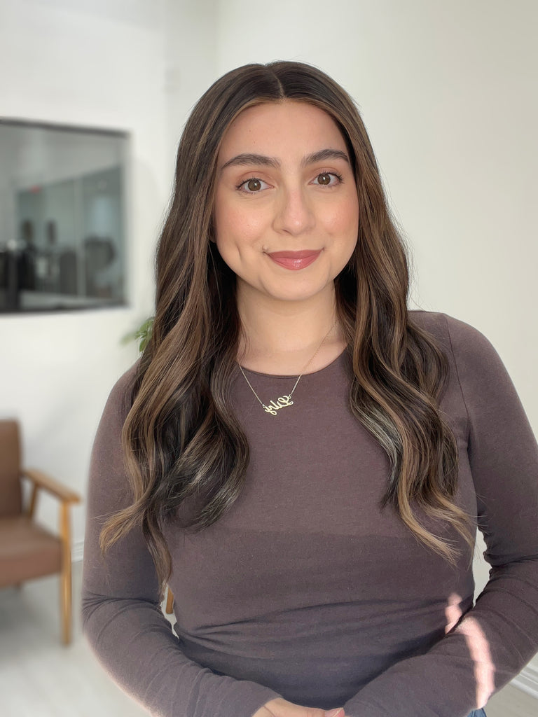 lace top human hair wig - brunette human hair wig - lace top wigs for women - breathable human hair wigs - affordable natural hair wigs - full coverage human hair wigs
