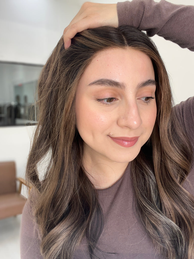 lace top human hair wig - brunette human hair wig - lace top wigs for women - breathable human hair wigs - affordable natural hair wigs - full coverage human hair wigs
