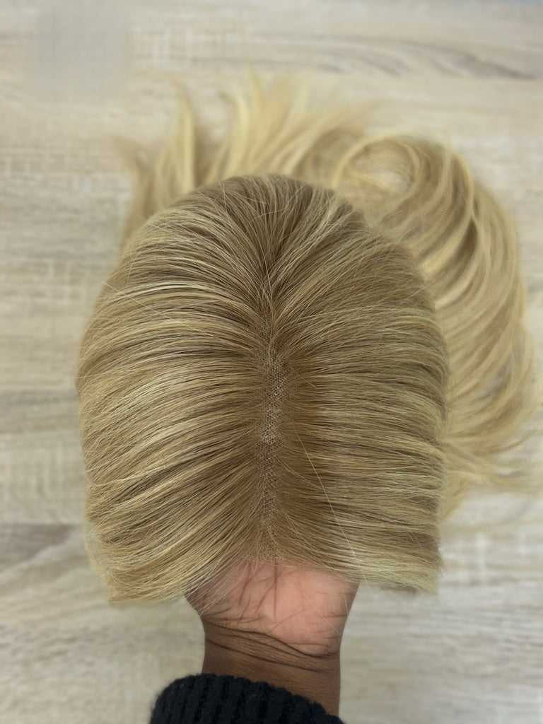 lace top human hair wig - blonde human hair wig - lace top wigs for women - breathable human hair wigs - affordable natural hair wigs - full coverage human hair wigs
