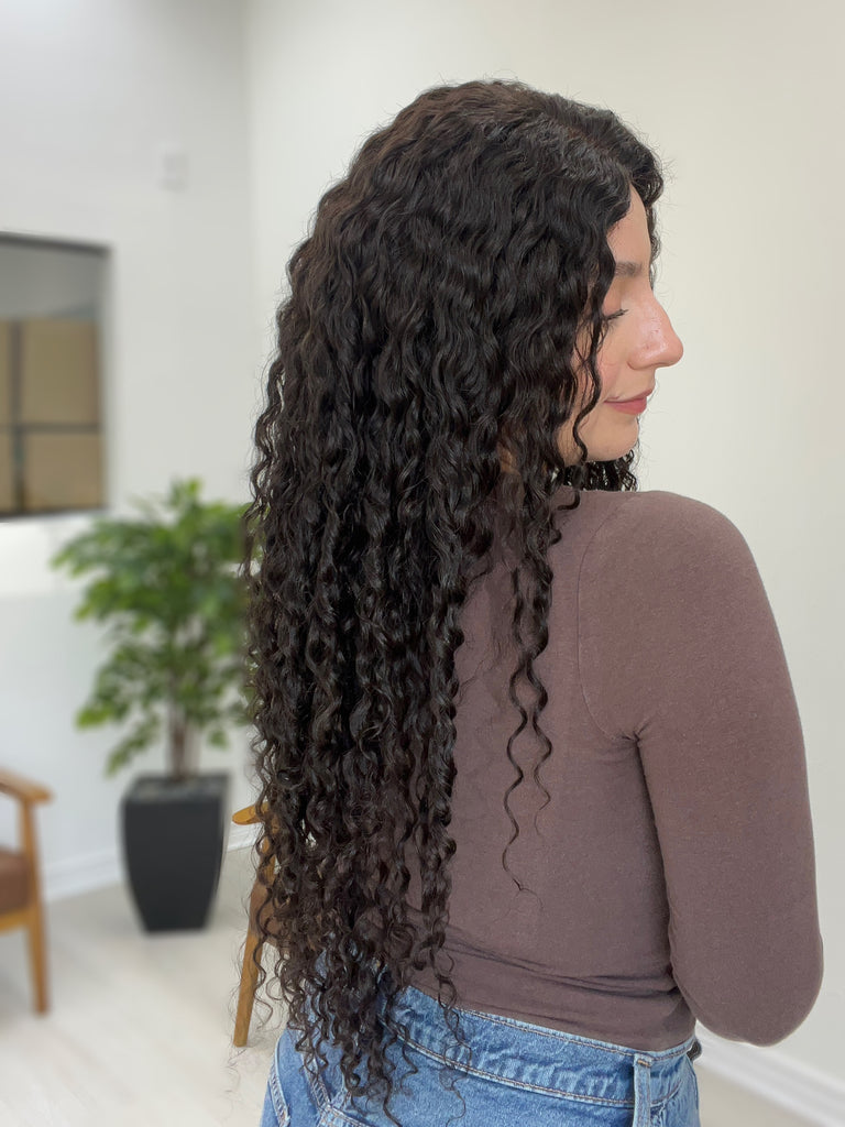  lace top human hair wig - brunette human hair wig - lace top wigs for women - breathable human hair wigs - affordable natural hair wigs - full coverage human hair wigs
