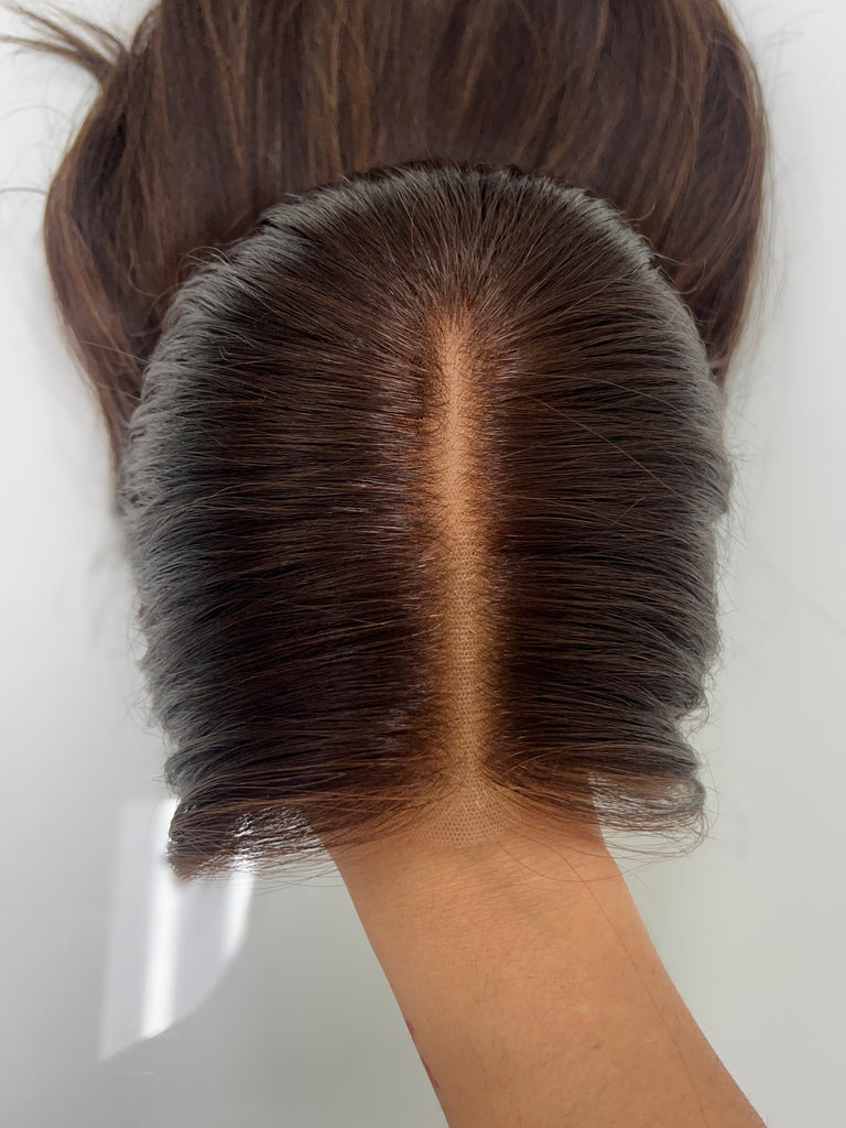  lace top human hair wig - brunette human hair wig - lace top wigs for women - breathable human hair wigs - affordable natural hair wigs - full coverage human hair wigs
