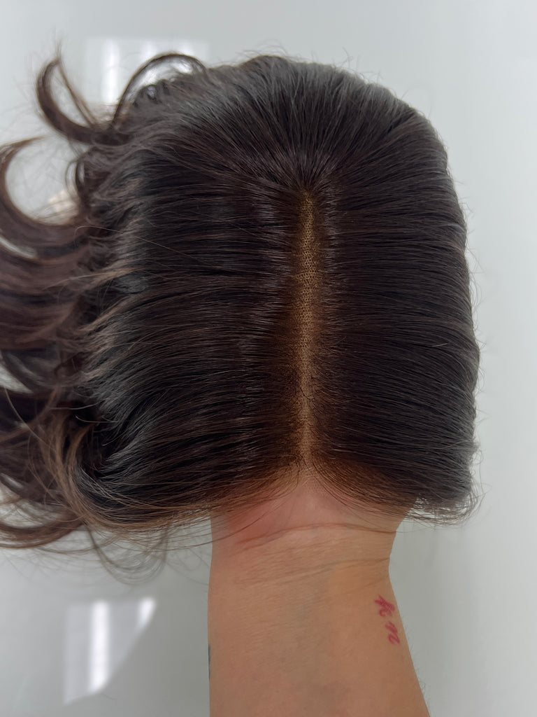  lace top human hair wig - brunette human hair wig - lace top wigs for women - breathable human hair wigs - affordable natural hair wigs - full coverage human hair wigs
