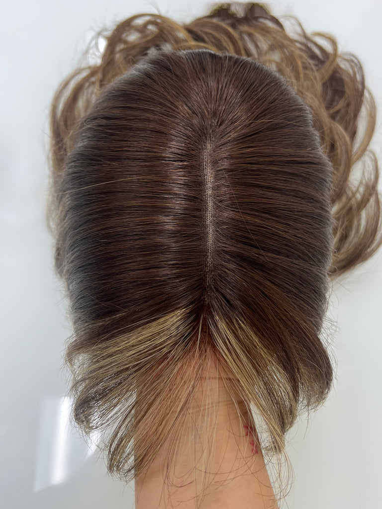  lace top human hair wig - brunette human hair wig - lace top wigs for women - breathable human hair wigs - affordable natural hair wigs - full coverage human hair wigs
