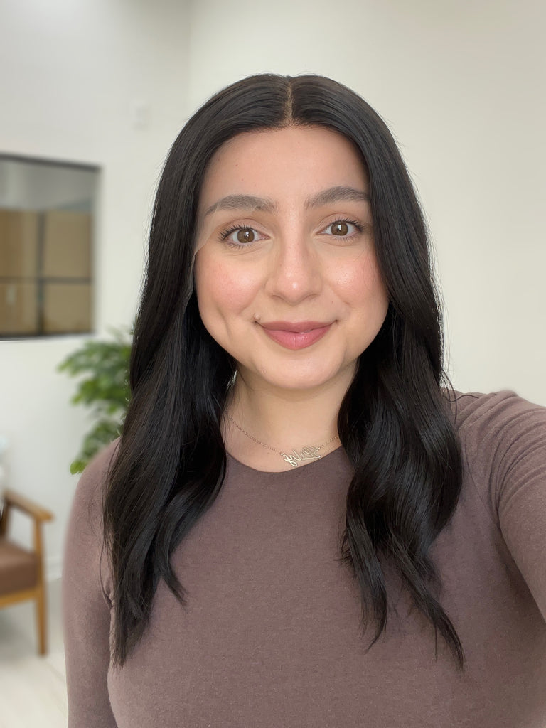 lace top human hair wig - black human hair wig - lace top wigs for women - breathable human hair wigs - affordable natural hair wigs - full coverage human hair wigs