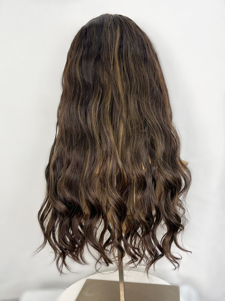 Lu's Active Lace Top Wavy Wig, "Katie" (R1712) - Silk or Lace