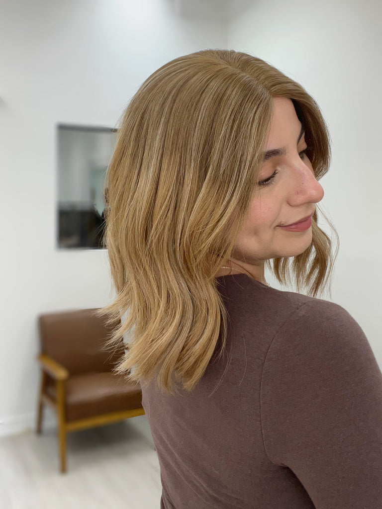 human hair toppers for women - silk or lace hair topper - gently used hair topper - silk top topper - hair topper hairstyles - used toppers for sale 
