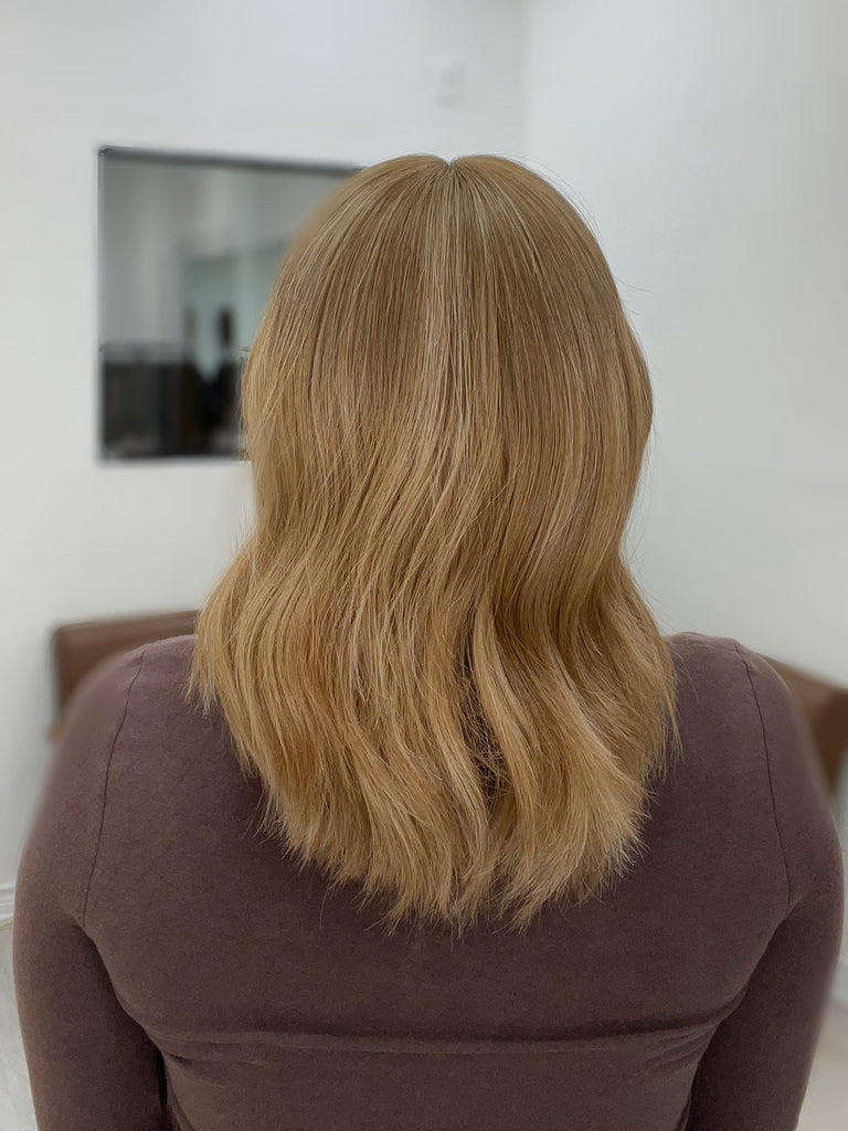 human hair toppers for women - silk or lace hair topper - gently used hair topper - silk top topper - hair topper hairstyles - used toppers for sale 
