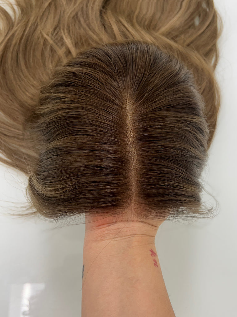  lace top human hair wig - brunette human hair wig - lace top wigs for women - breathable human hair wigs - affordable natural hair wigs - full coverage human hair wigs
