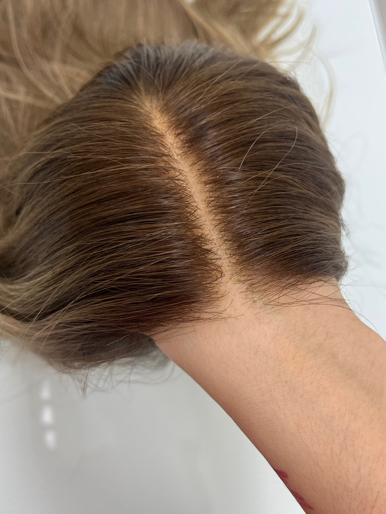  lace top human hair wig - brunette human hair wig - lace top wigs for women - breathable human hair wigs - affordable natural hair wigs - full coverage human hair wigs
