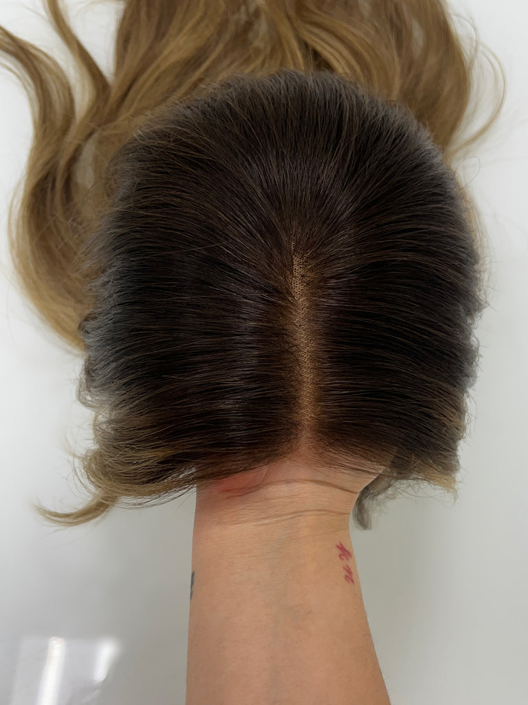  lace top human hair wig - brunette human hair wig - lace top wigs for women - breathable human hair wigs - affordable natural hair wigs - full coverage human hair wigs
