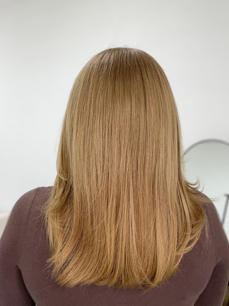 lace top human hair wig - blonde human hair wig - lace top wigs for women - breathable human hair wigs - affordable natural hair wigs - full coverage human hair wigs
