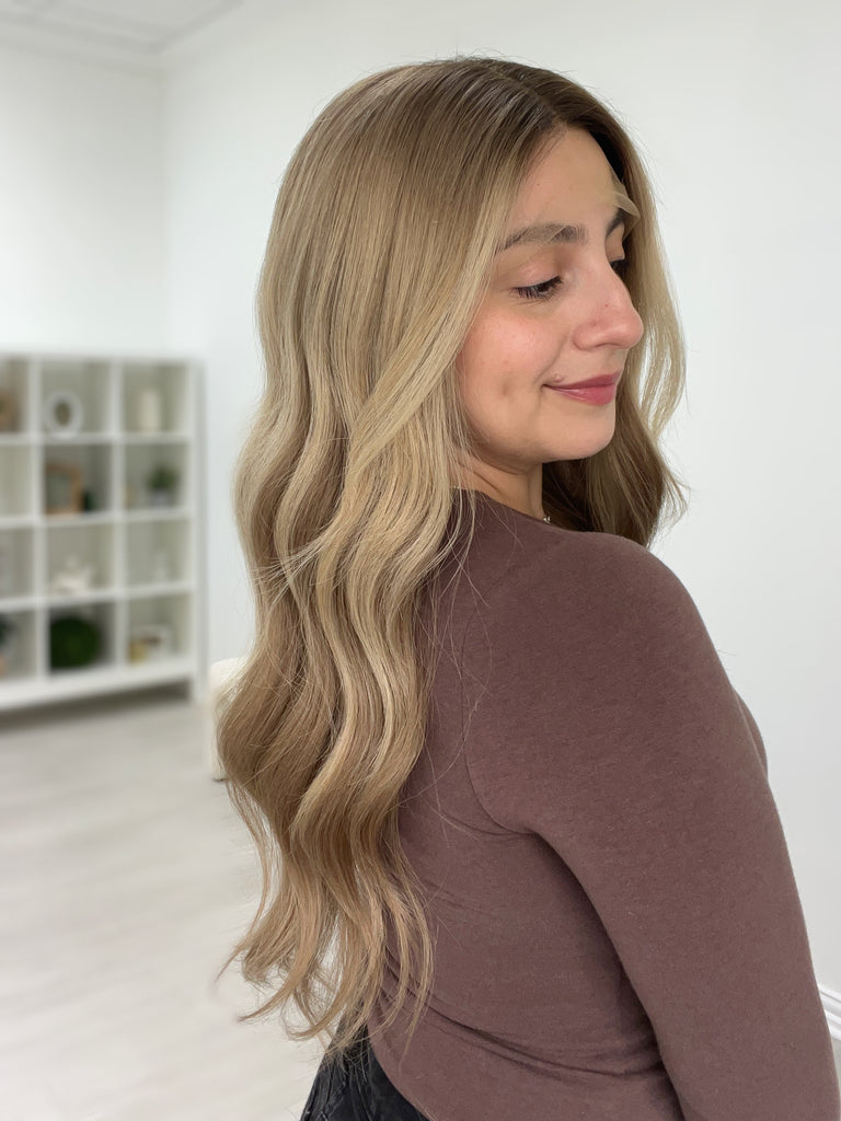 lace top human hair wig - blonde human hair wig - lace top wigs for women - breathable human hair wigs - affordable natural hair wigs - full coverage human hair wigs
