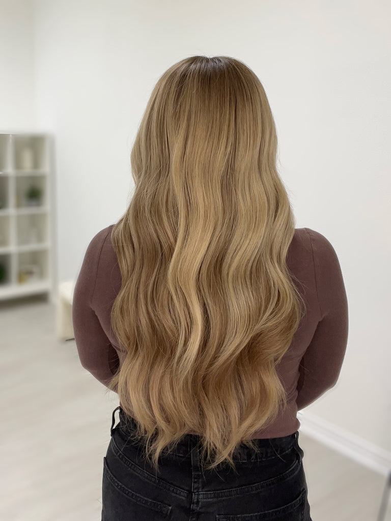 lace top human hair wig - blonde human hair wig - lace top wigs for women - breathable human hair wigs - affordable natural hair wigs - full coverage human hair wigs

