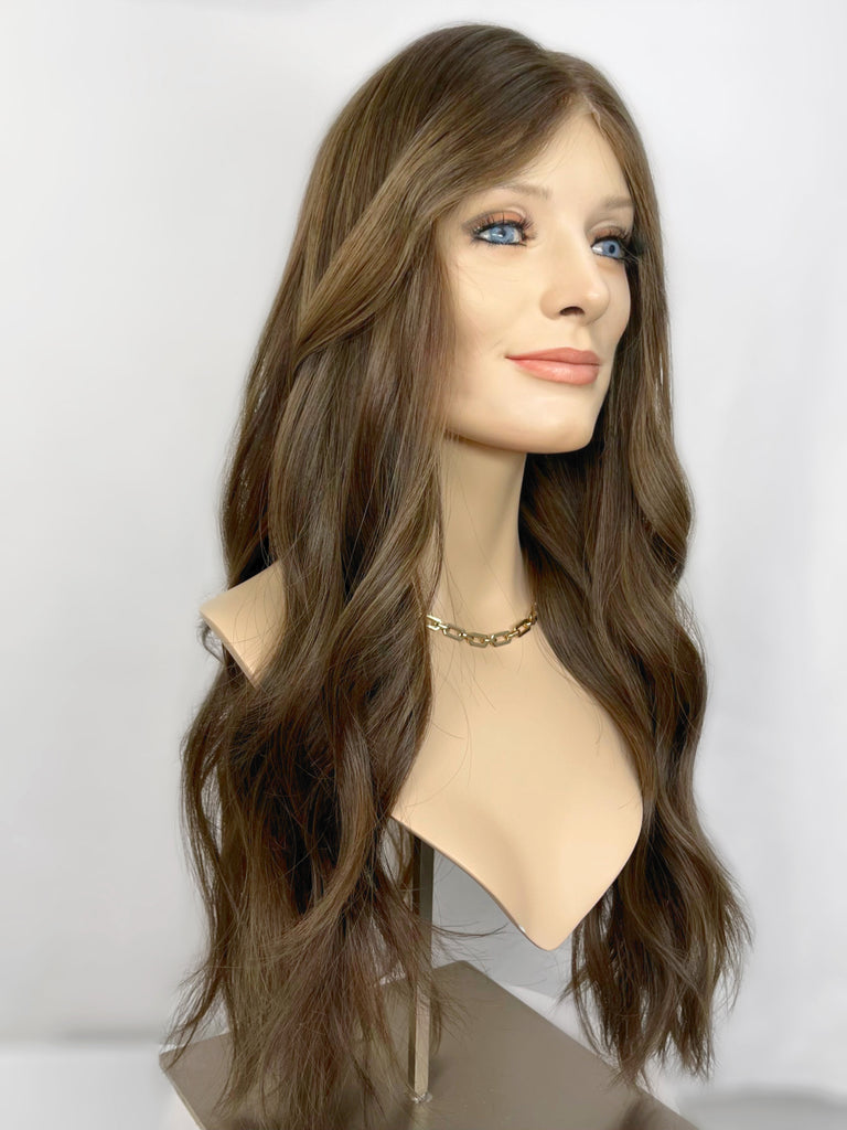 Highline Lace Top Wig, "Mousse Brown" (R1624) - Silk or Lace
