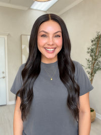 Silk or Lace 3.0 Cap Glueless HD Lace Top Wig - Halsey Soft Black - R4135