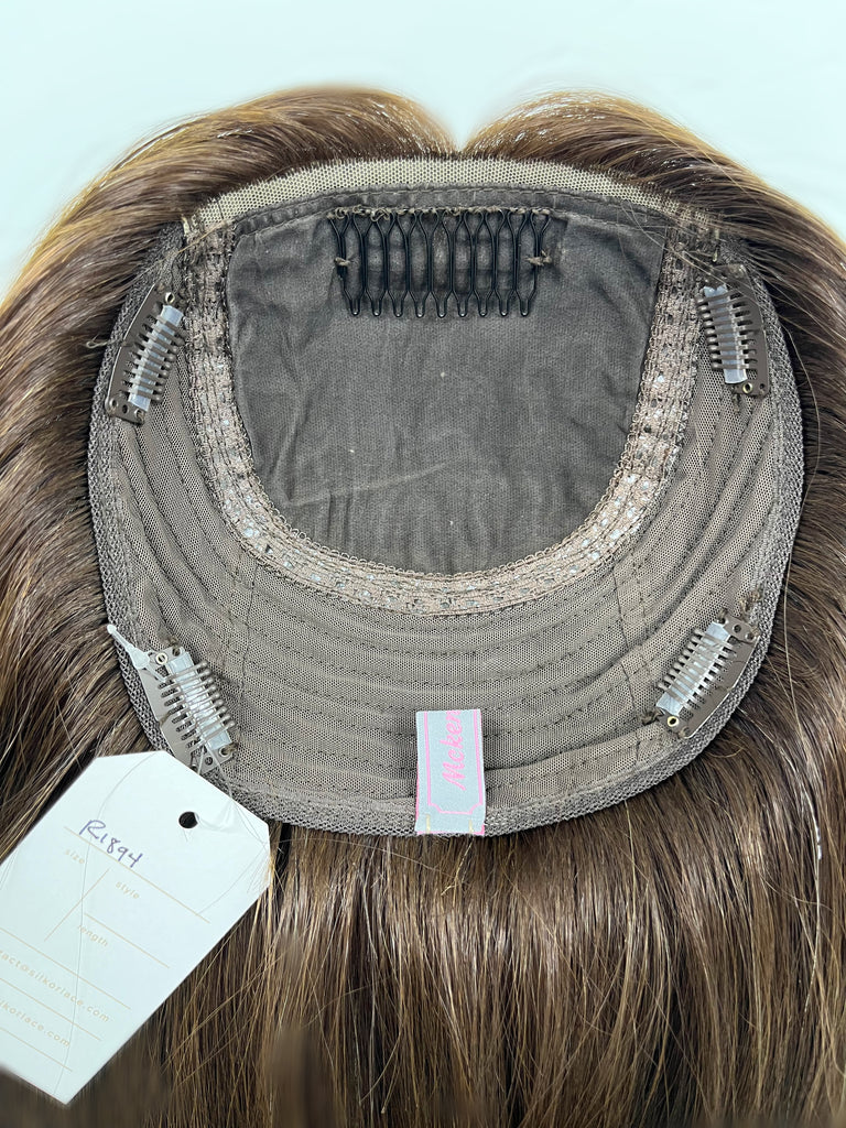 human hair toppers for women - silk or lace hair topper - gently used hair topper - silk top topper - hair topper hairstyles - used toppers for sale