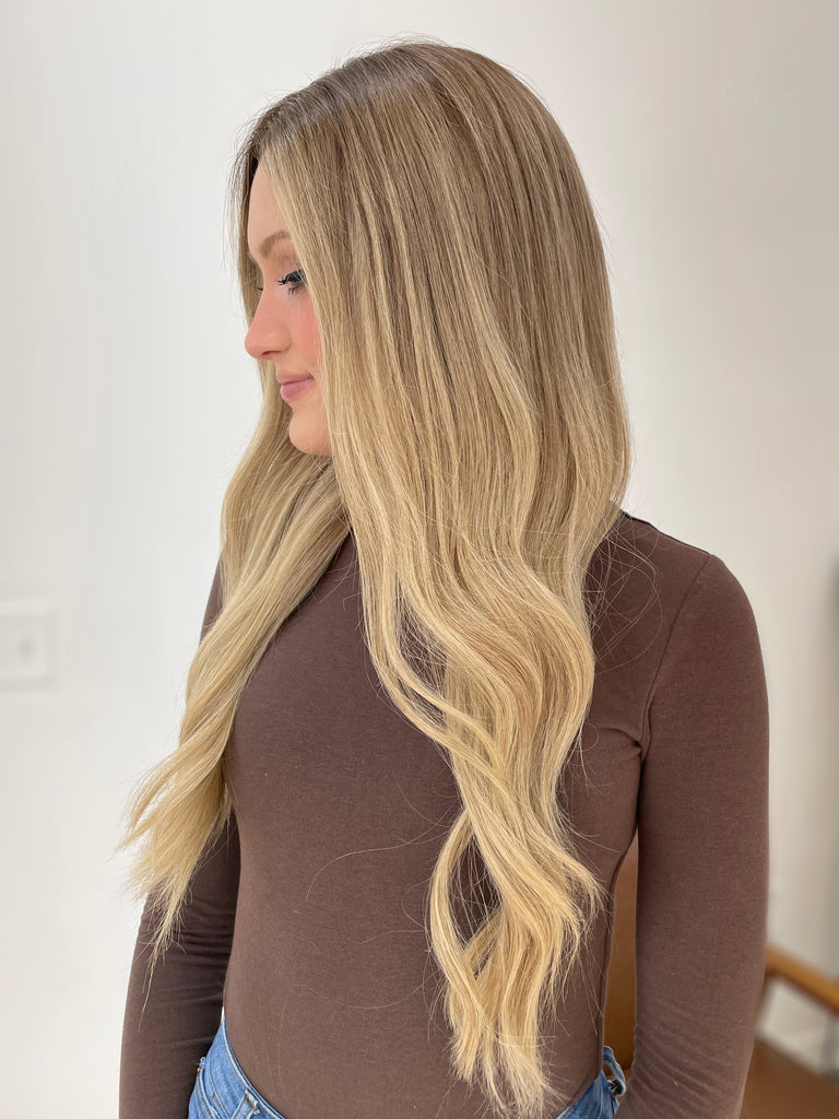 lace top human hair wig - blonde human hair wig - lace top wigs for women - breathable human hair wigs - affordable natural hair wigs - full coverage human hair wigs
