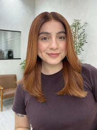Stacked Hair Lace Top Wig - Amy Strawberry Red - R3743