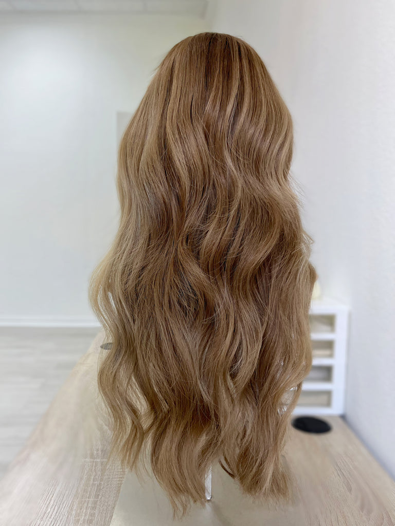  lace top human hair wig - blonde human hair wig - lace top wigs for women - breathable human hair wigs - affordable natural hair wigs - full coverage human hair wigs