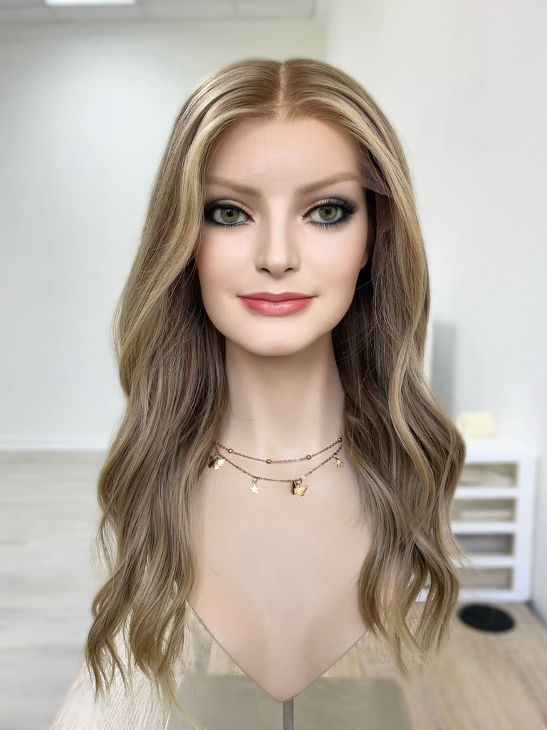  lace top human hair wig - blonde human hair wig - lace top wigs for women - breathable human hair wigs - affordable natural hair wigs - full coverage human hair wigs