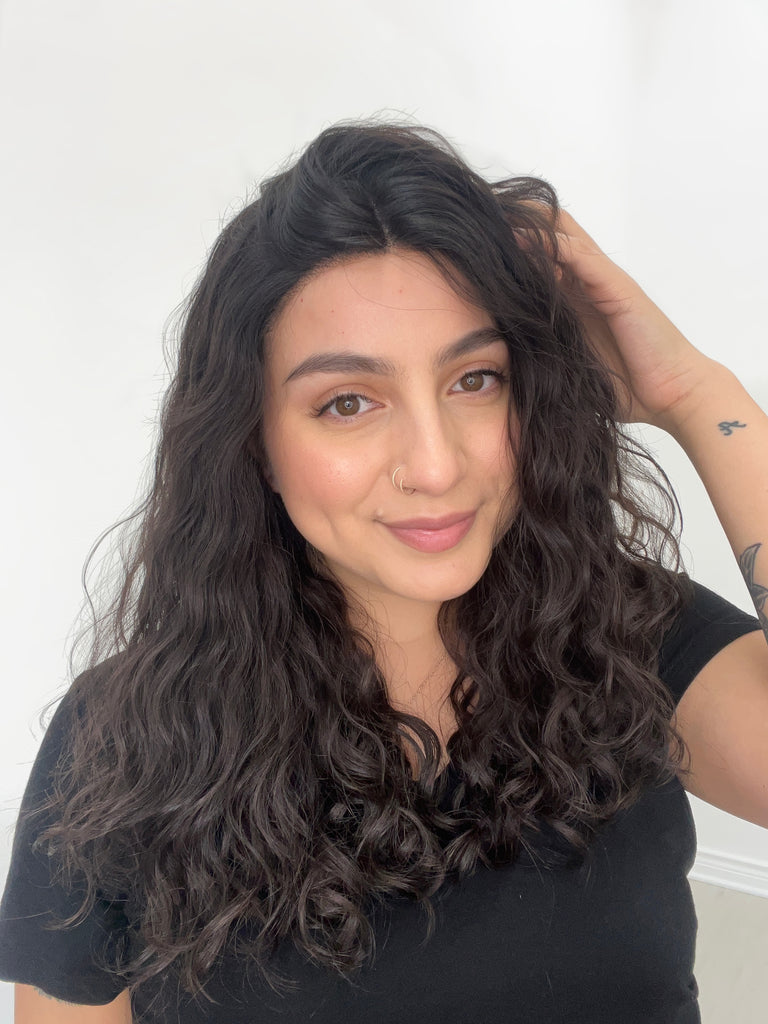 Milano Divine Lace Top Wavy Wig, "Natural Soft Black" (R1620) - Silk or Lace
