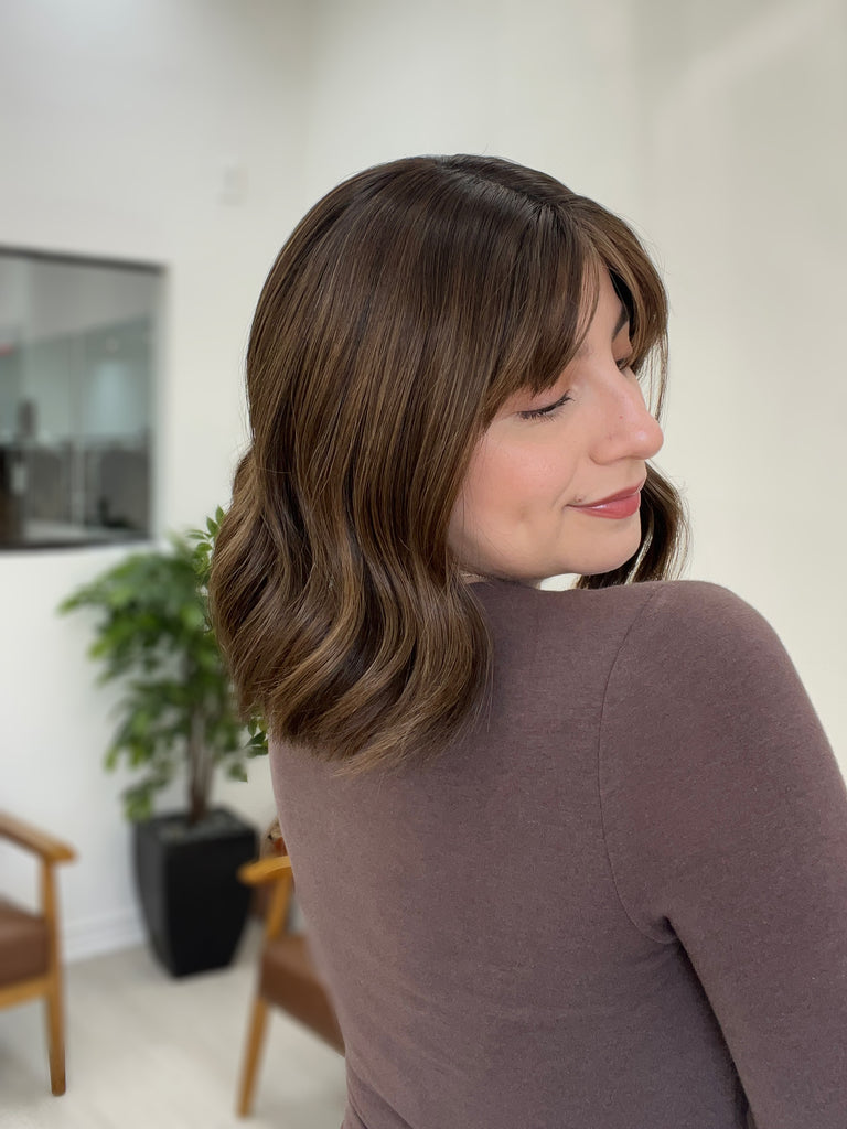 human hair toppers for women - silk or lace hair topper - gently used hair topper - silk top topper - hair topper hairstyles - used toppers for sale 