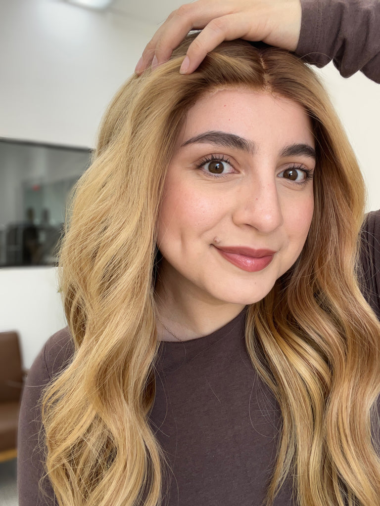 silk top lace front wig - lace front wig - lightly worn wig - preloved wig - wigs for women - affordable natural hair wigs - buy used wigs