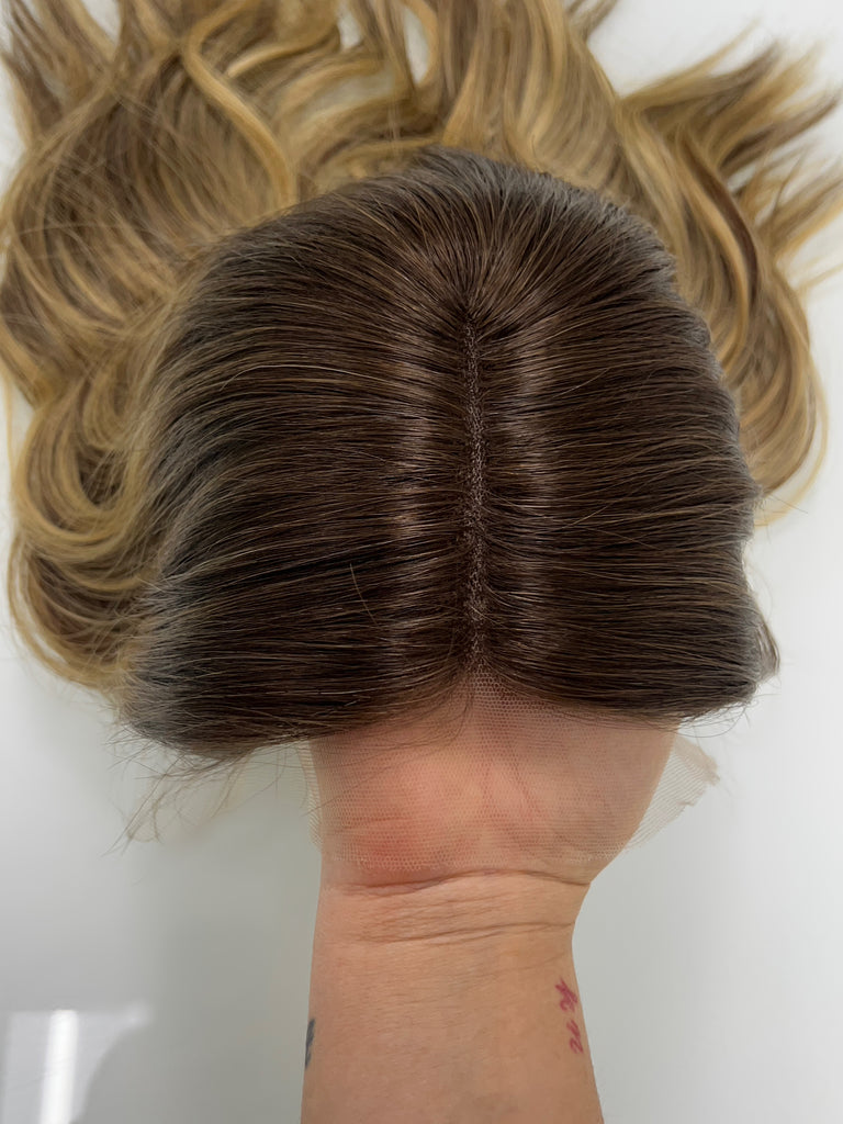 lace top human hair wig - brunette human hair wig - lace top wigs for women - breathable human hair wigs - affordable natural hair wigs - full coverage human hair wigs