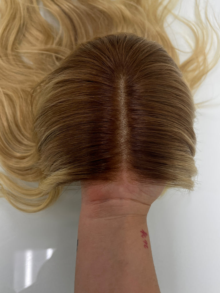  lace top human hair wig - blonde human hair wig - lace top wigs for women - breathable human hair wigs - affordable natural hair wigs - full coverage human hair wigs