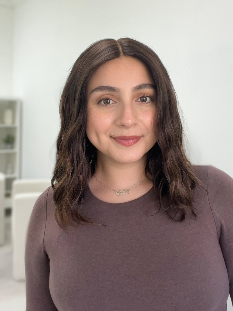 lace top human hair wig - brunette human hair wig - lace top wigs for women - breathable human hair wigs - affordable natural hair wigs - full coverage human hair wigs
