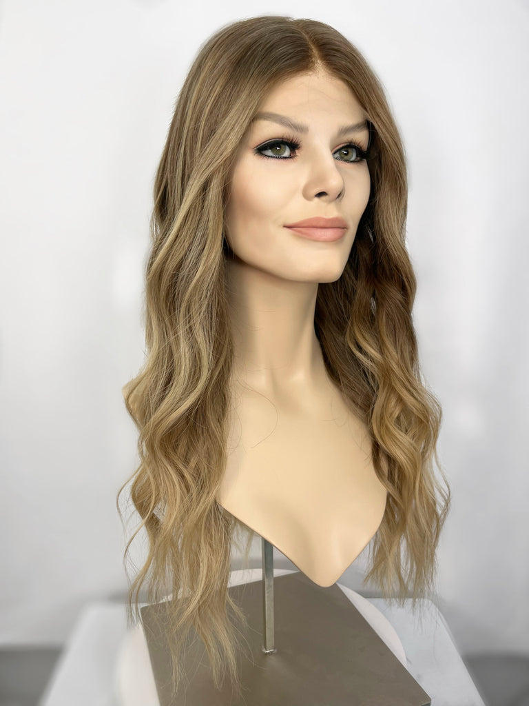 Pippa Glueless Lace Top Wig, size Medium, 26" length - Silk or Lace