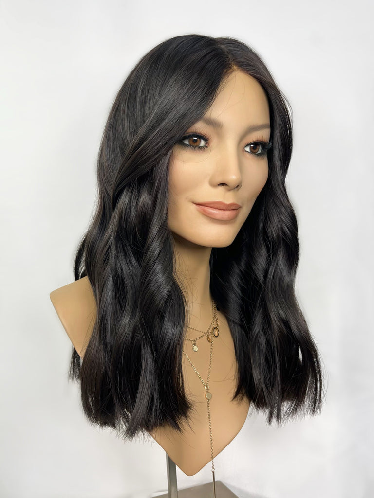 Highline Lace Top Wig, "Natural Soft Black" (R1697) - Silk or Lace