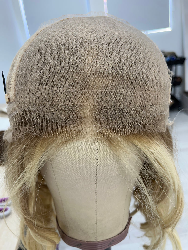 lace top human hair wig - hairalicious wigs - blonde human hair wig - lace top wigs for women - breathable human hair wigs - affordable natural hair wigs - full coverage human hair wigs