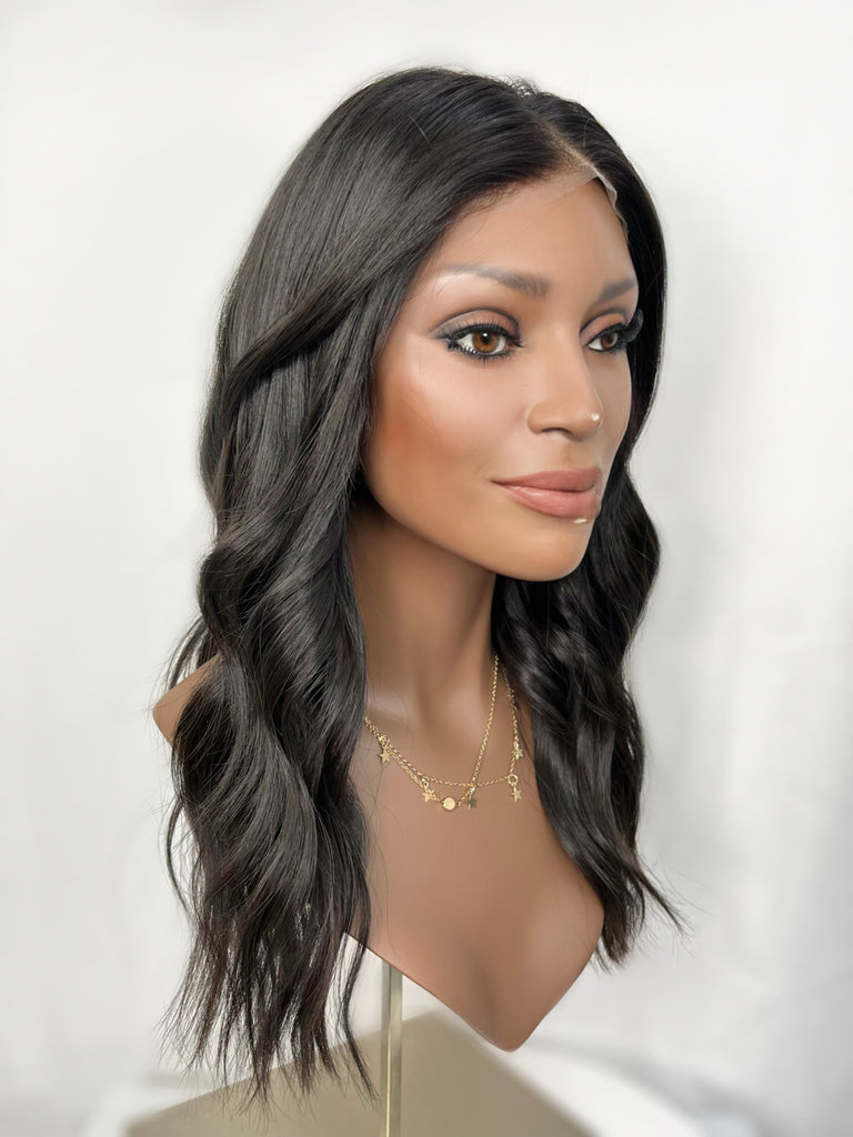 Stacked Hair Lace Top Wig, "Brooke" (R1730) - Silk or Lace