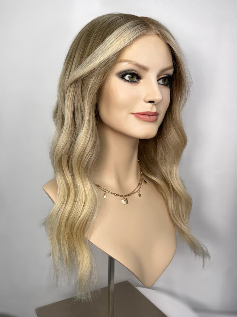 lace top human hair wig - full lace wigs - blonde human hair wig - lace top wigs for women - breathable human hair wigs - affordable natural hair wigs - full coverage human hair wigs